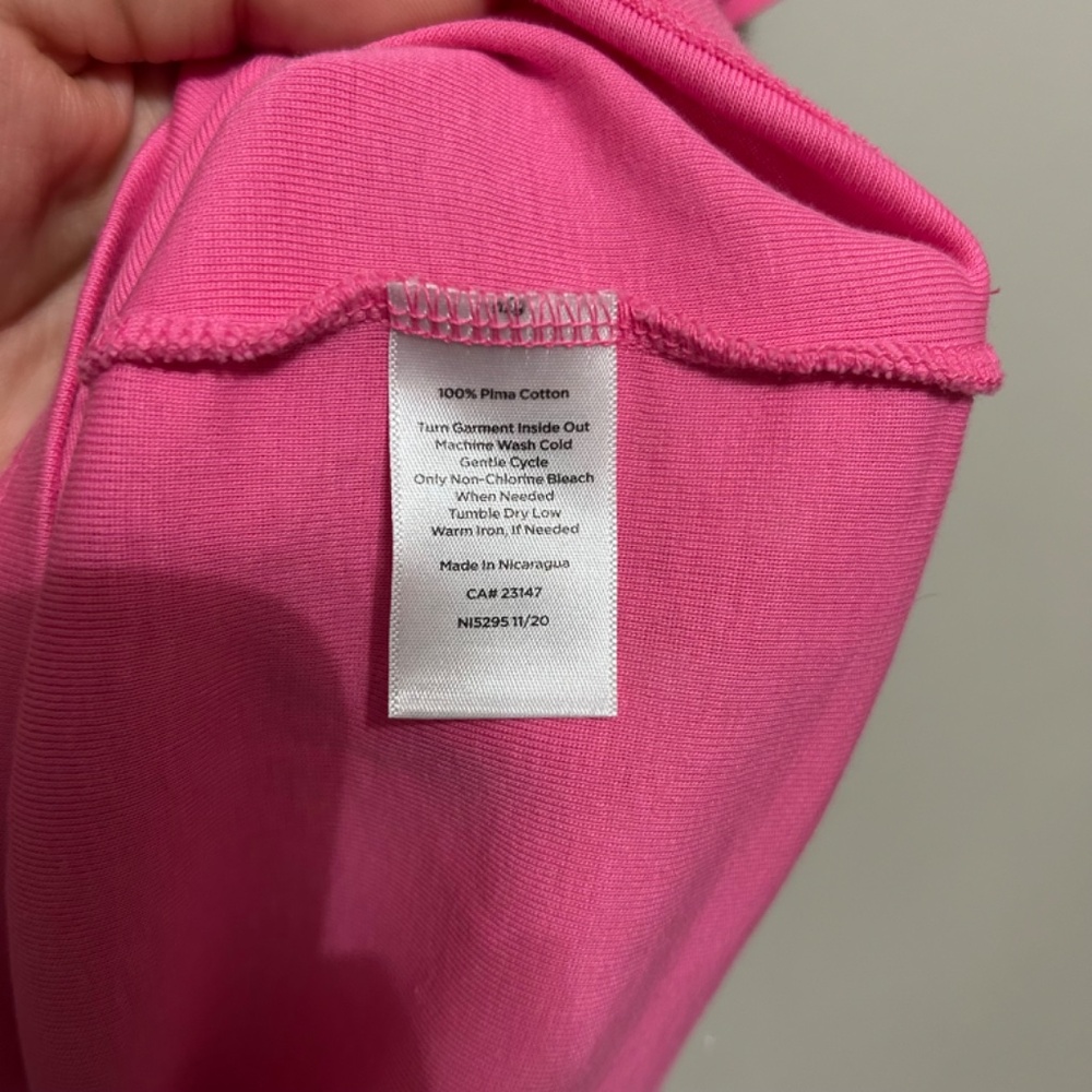Talbots Women's T-Shirt M Pink V-Neck Short Sleeve Casual Feminine Colorful Fun - Picture 4 of 6